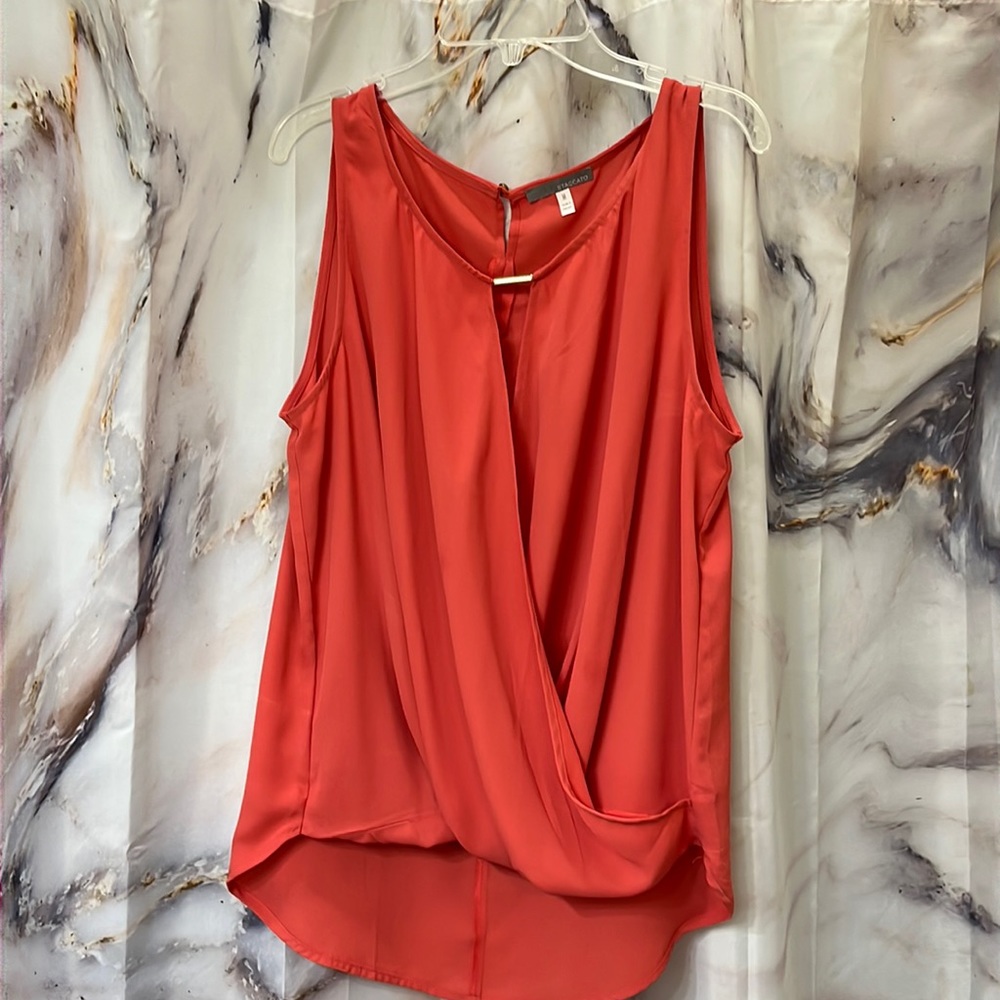 Staccato dress tank top. Size Medium. Color is Coral.